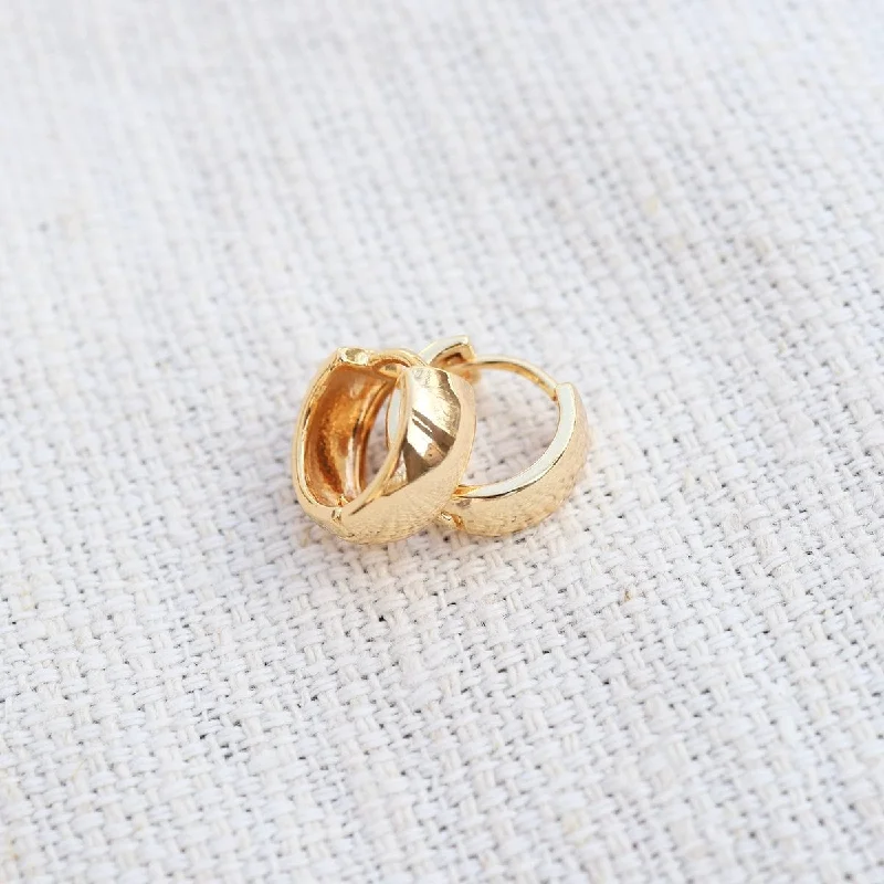 Chunky Gold Filled Hoop Earrings