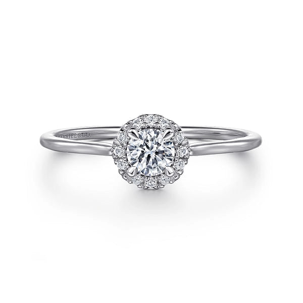 14K White Gold Diamond Ring