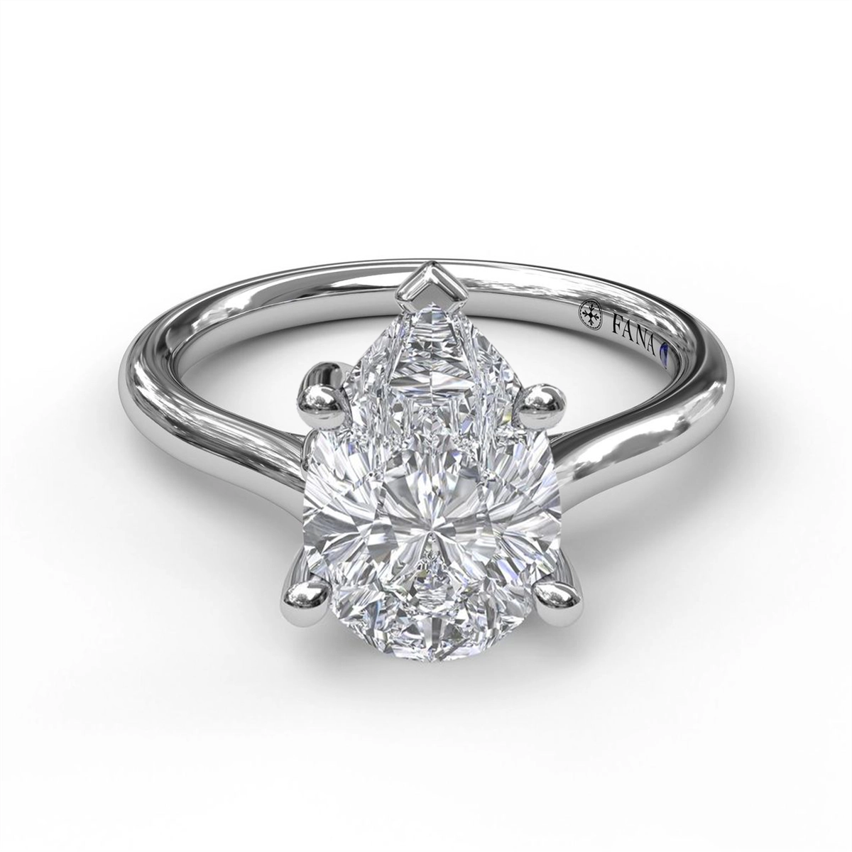 14K White Gold Solitaire Mount