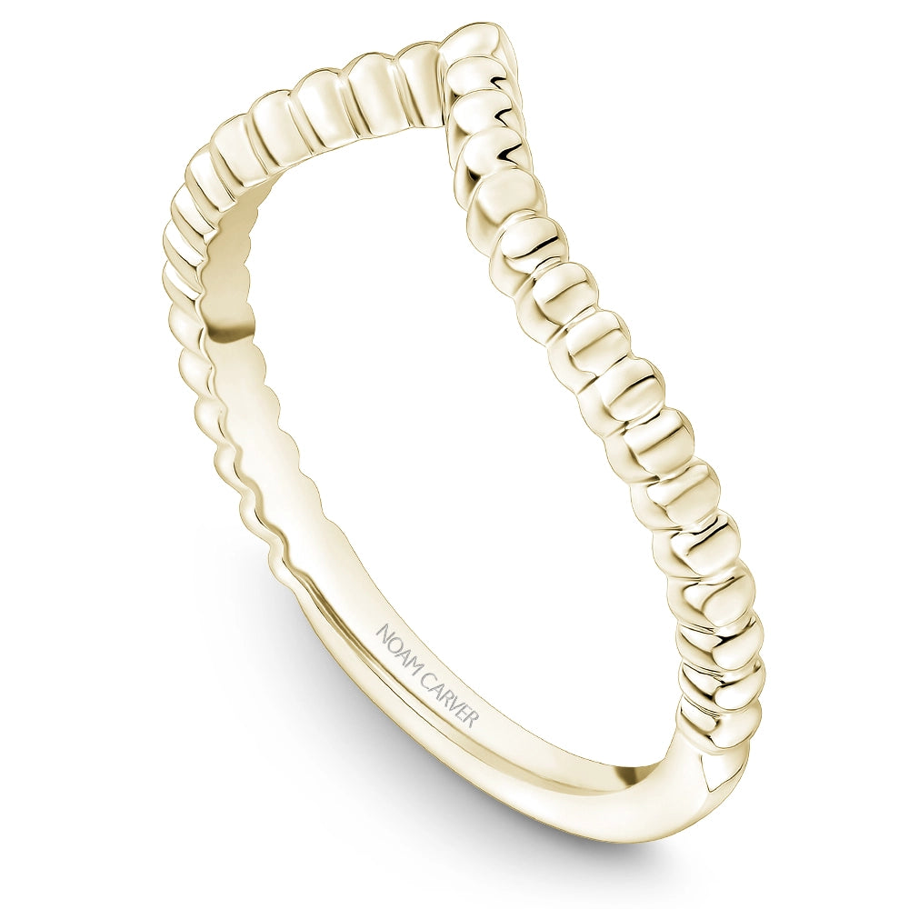 14K Yellow Gold Curved Band