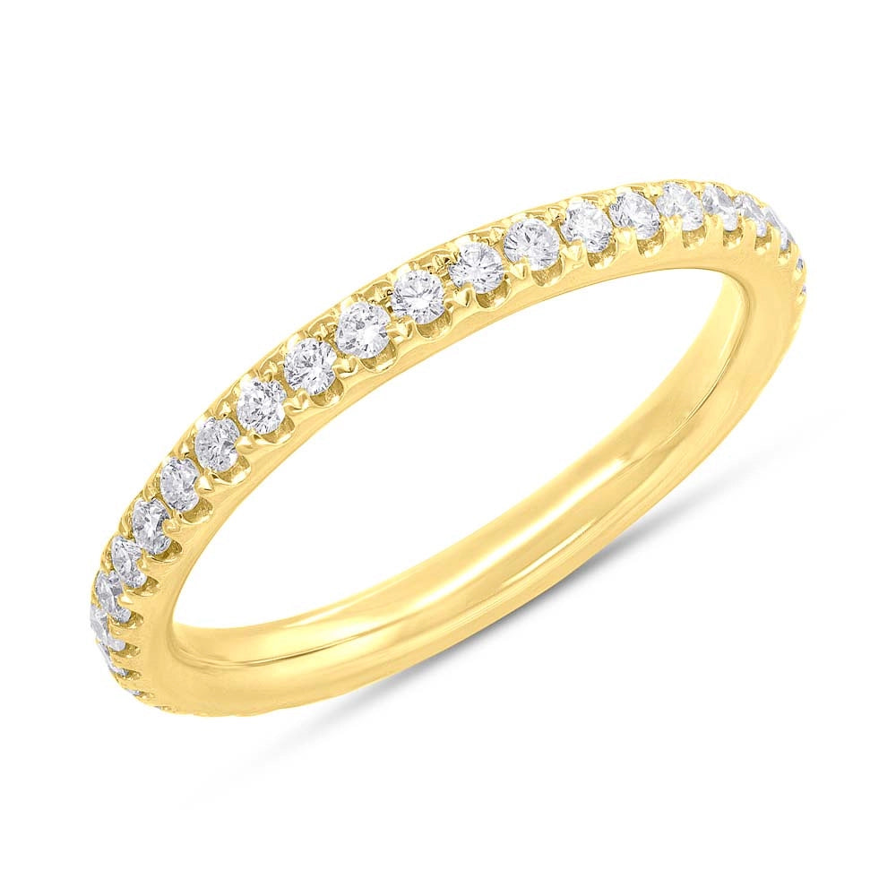 14K Yellow Gold Diamond Eternity Band