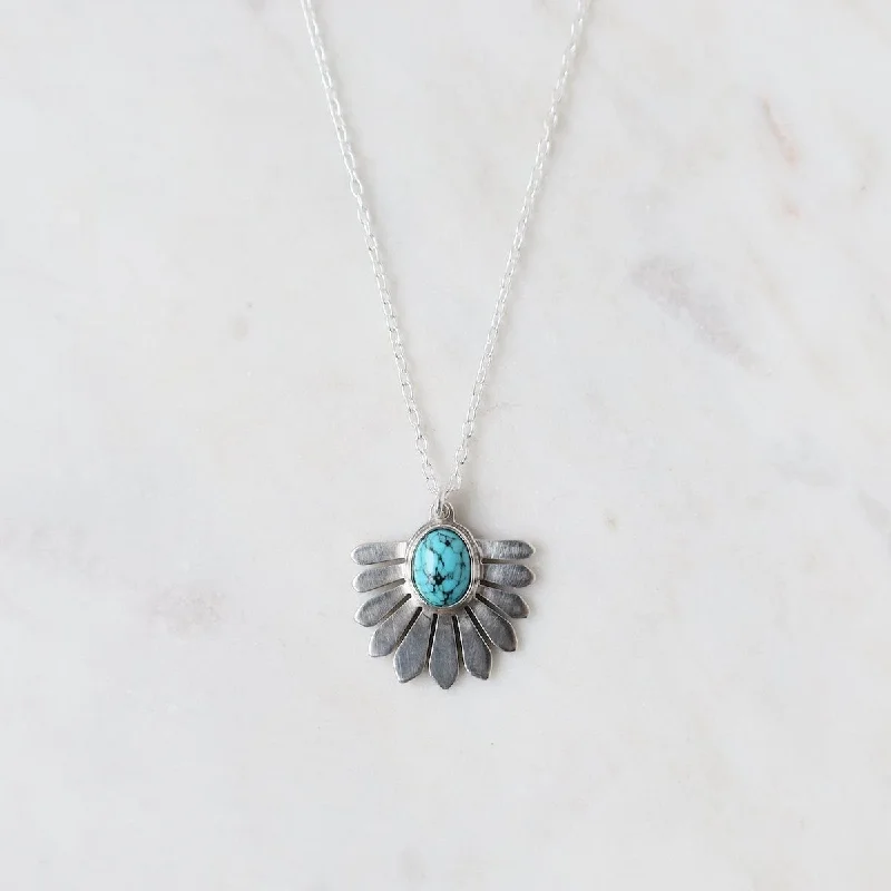 Turquoise Sofi Necklace Silver