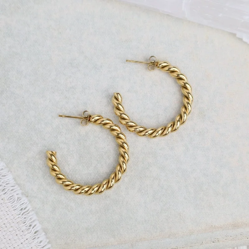 Twisted Hoop Earrings