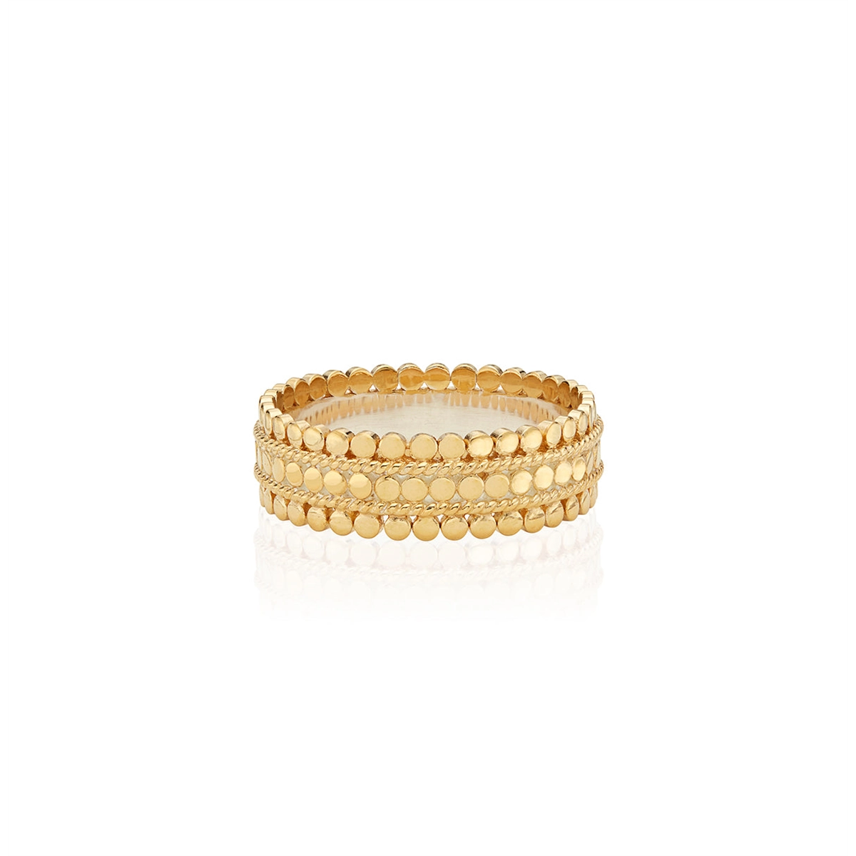 Anna Beck Scalloped Band Ring - Gold Plated