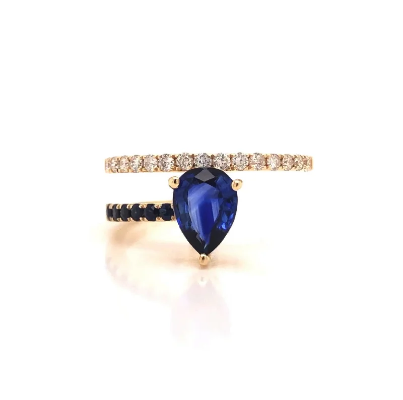 Diamond and Sapphire Ring