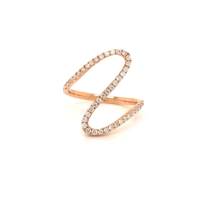 Diamond Zigzag Ring