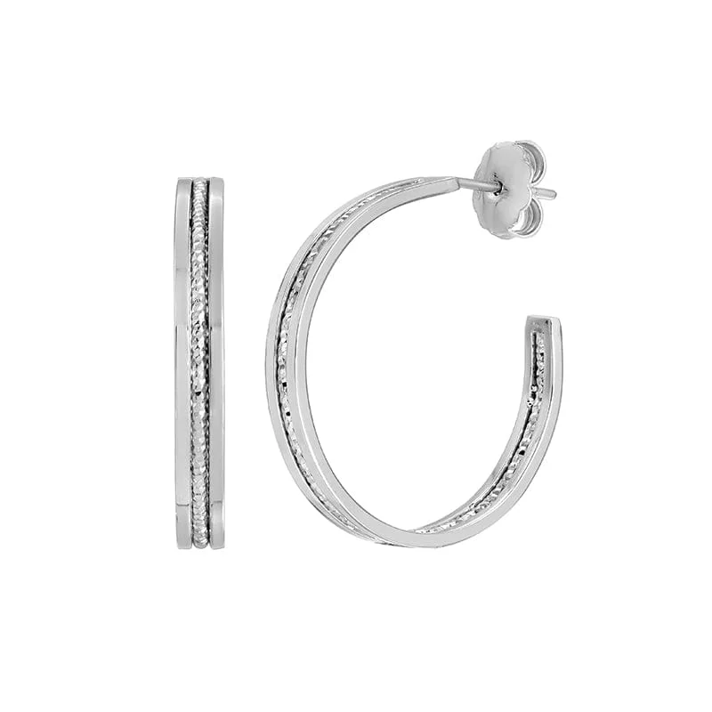 Sterling Silver Symphonic Hoops