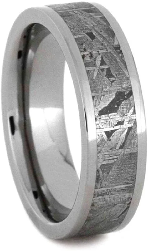 Gibeon Meteorite 6mm Titanium Comfort-Fit Band Size 6