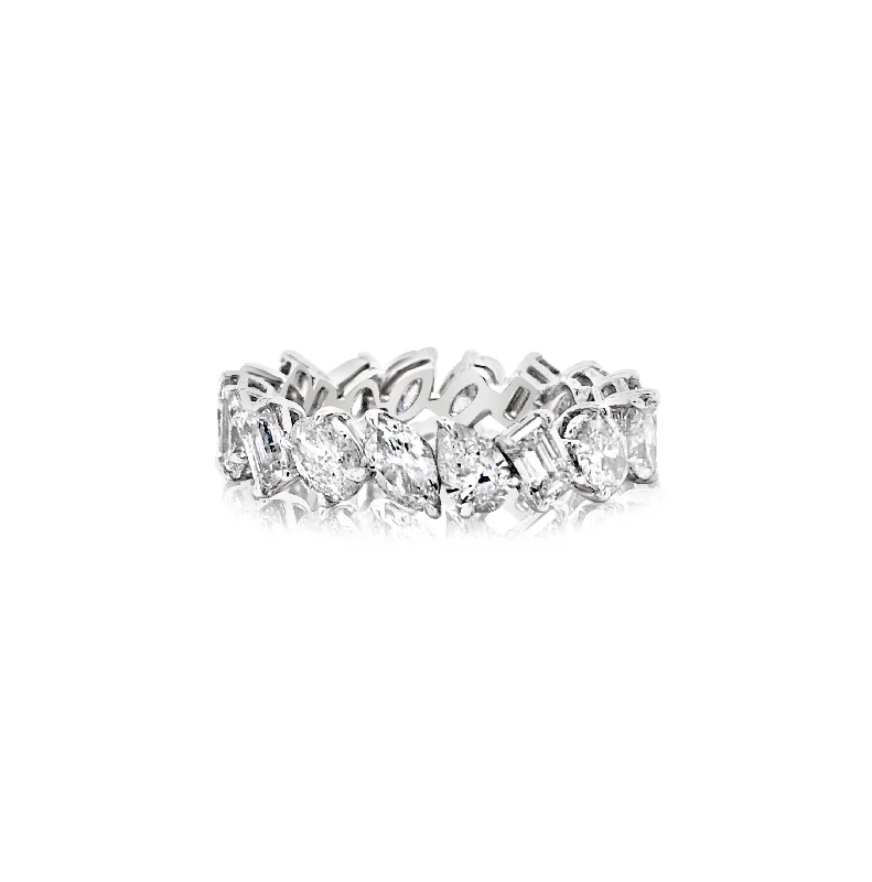 Multi-Shape Diamond Eternity Ring