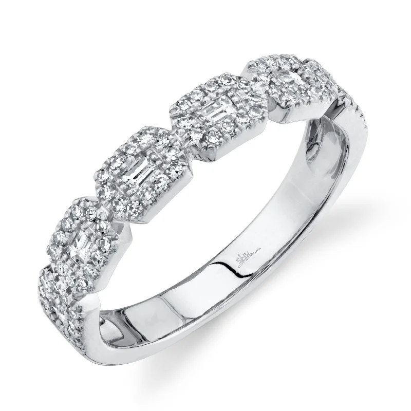 14K Gold 0.46 Carat Diamond Baguette Band