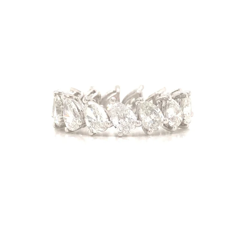 Pear-Shape Diamond Eternity Ring