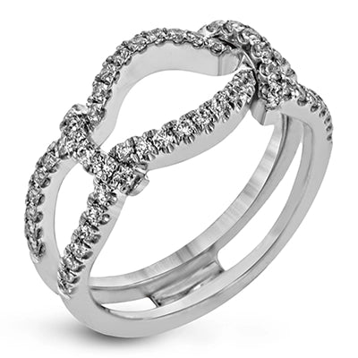 Simon G 18K White Gold Curved Ring Guard