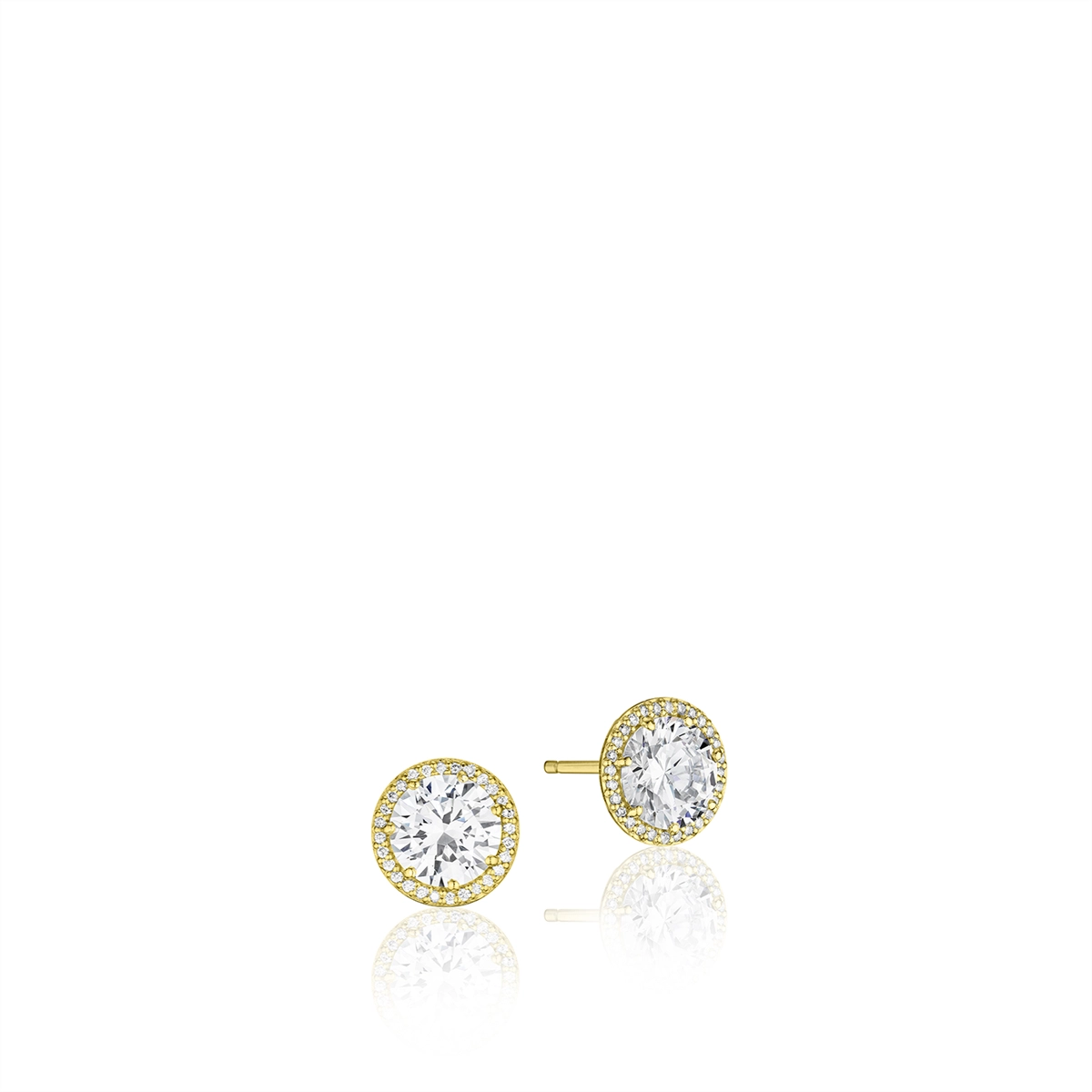 Tacori 14K Yellow Gold Classic Diamond Bloom Earring Mounts, 5mm