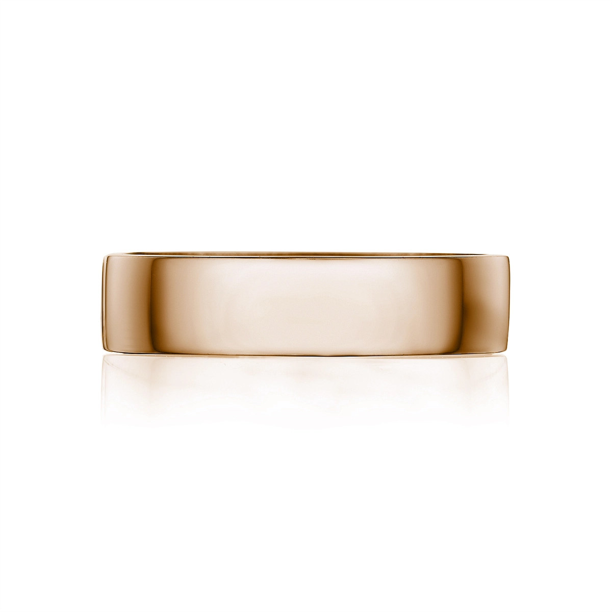 Tacori Coastal Crescent 14K Rose Gold Gents High-Polish Band