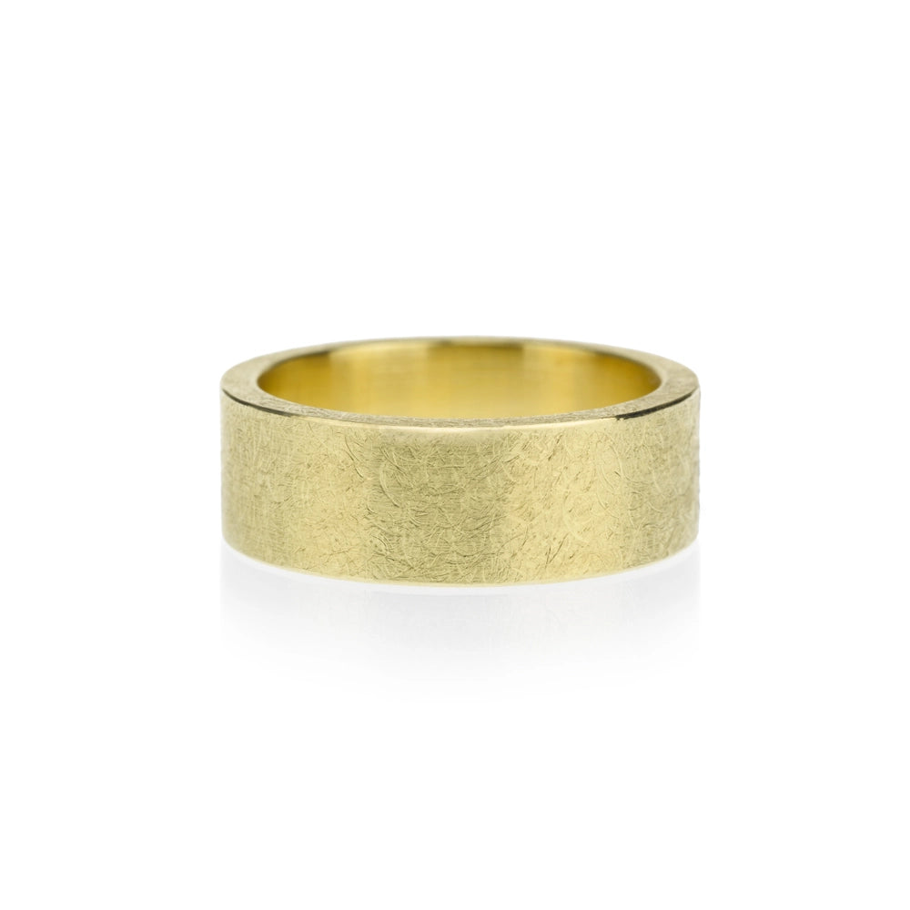 Todd Reed 18K Yellow Gold Brushed 8mm Band