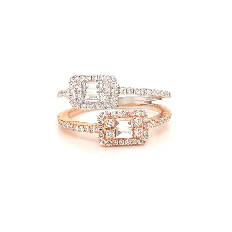 Two-Tone Diamond Ring