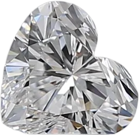 0.5 Carat D VVS1 Heart Natural Diamond