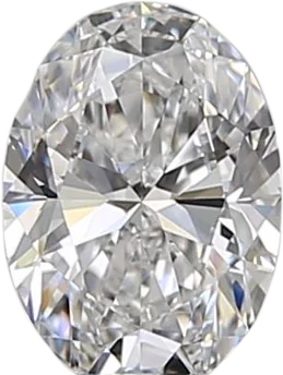 0.51 Carat D VVS2 Oval Natural Diamond