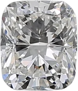 0.53 Carat F VVS1 Elongated Cushion Natural Diamond