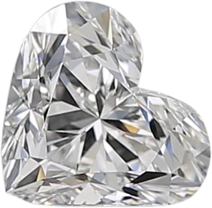 0.7 Carat E VVS1 Heart Natural Diamond