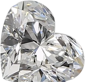 0.7 Carat F VVS1 Heart Natural Diamond