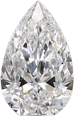 0.7 Carat D VS2 Pear Natural Diamond