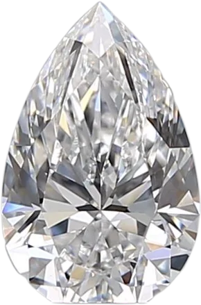 0.7 Carat D VS2 Pear Natural Diamond