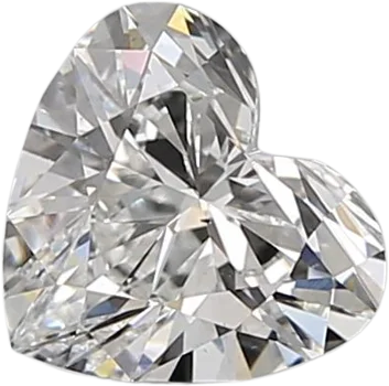 0.71 Carat F SI1 Heart Natural Diamond