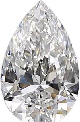 0.8 Carat E VS2 Pear Natural Diamond