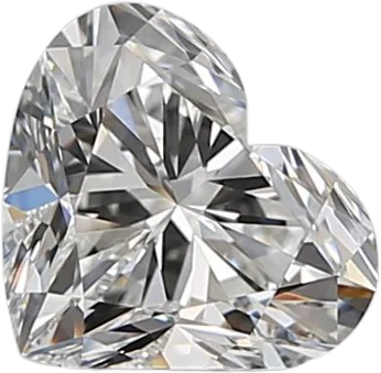 0.81 Carat E VVS1 Heart Natural Diamond