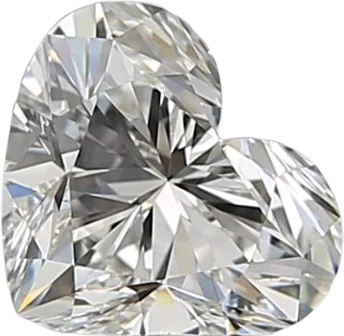 0.81 Carat H VVS1 Heart Natural Diamond