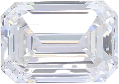 0.88 Carat F VS2 Emerald Lab Diamond