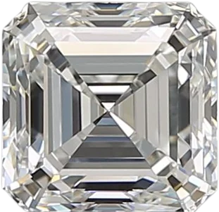 0.9 Carat G VVS2 Asscher Natural Diamond