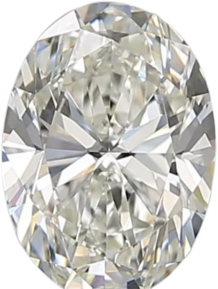 0.9 Carat H VVS2 Oval Natural Diamond