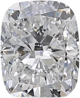 0.92 Carat D SI1 Elongated Cushion Natural Diamond