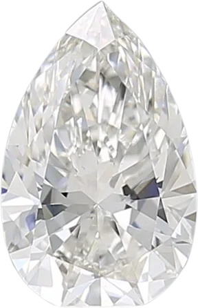 0.92 Carat F VVS2 Pear Lab Diamond