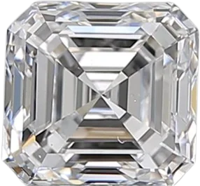 1.01 Carat D VS2 Asscher Natural Diamond