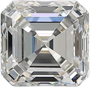 1.02 Carat I VVS2 Asscher Natural Diamond