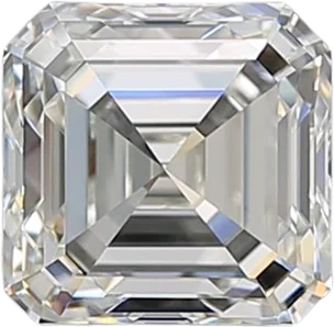 1.21 Carat I VVS2 Asscher Natural Diamond