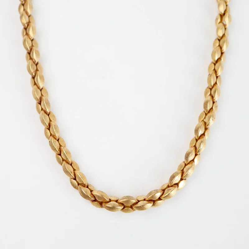 Serpant Chain Necklace - Gold Plate