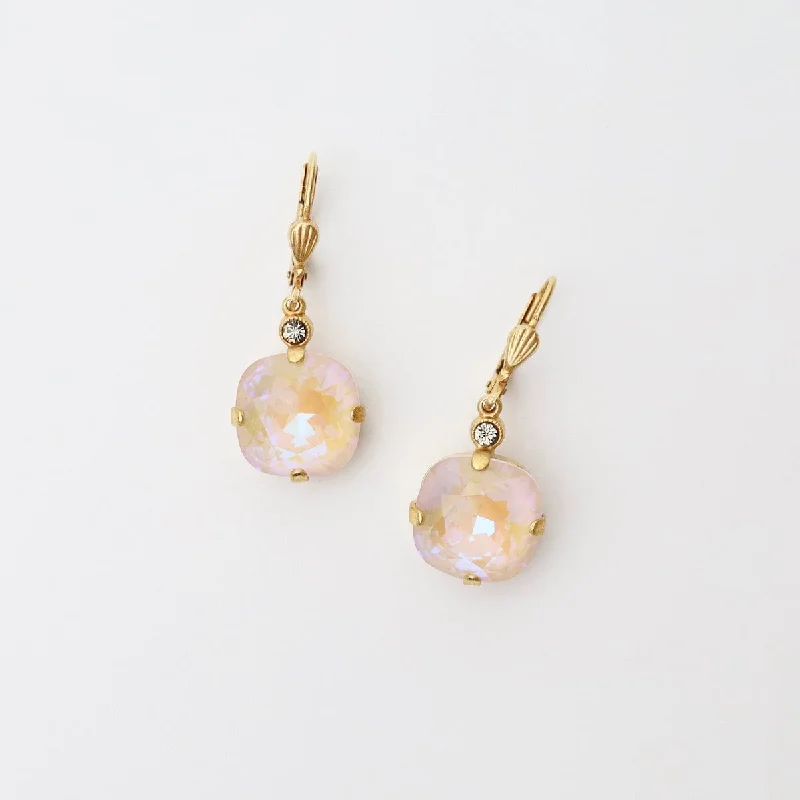 Large Ivory Delite Drop Earrings - Gold Plate