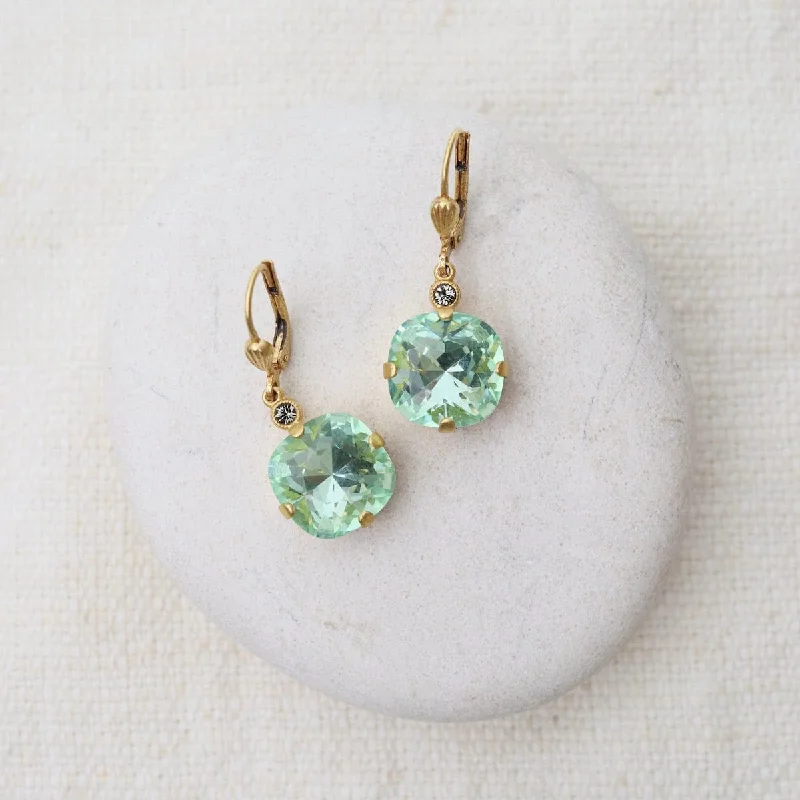 Large Sea Drop Earrings - Gold Plate