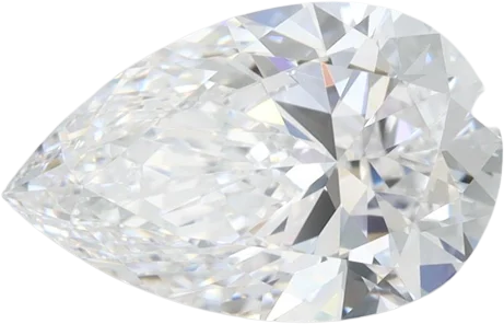 2.18 Carat D VVS2 Pear Lab Diamond