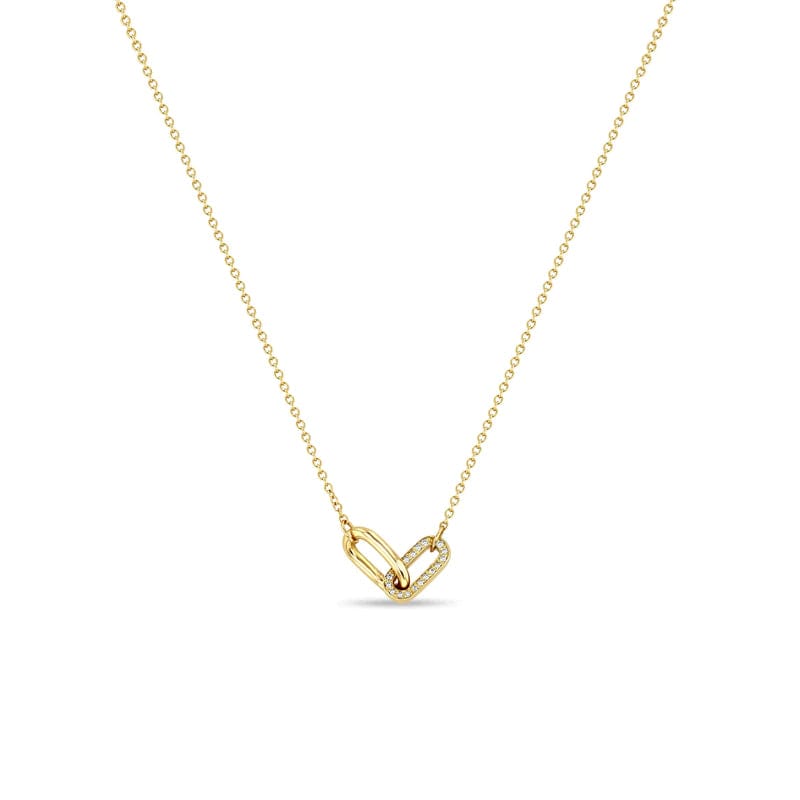 14k Gold 2 Links Necklace