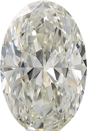 3.01 Carat K SI1 Oval Natural Diamond