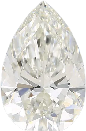 3.73 Carat H VS1 Pear Lab Diamond