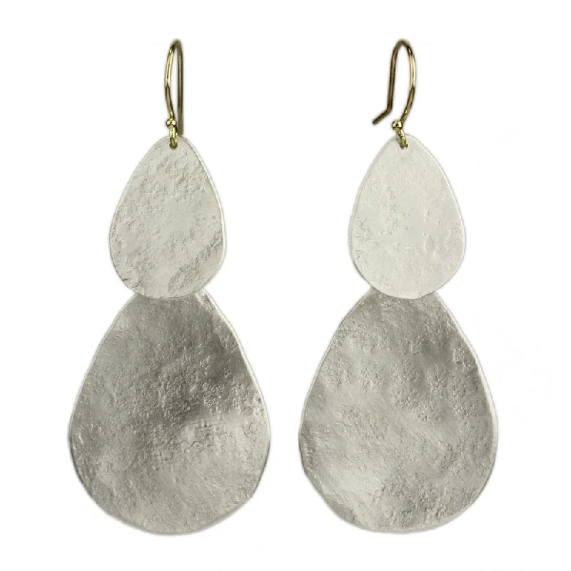 Parchment Teardrop Waterfall Earring