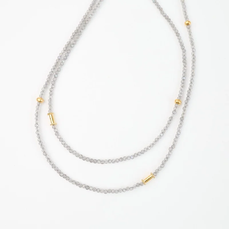 Labradorite and Gold Vermeil Necklace