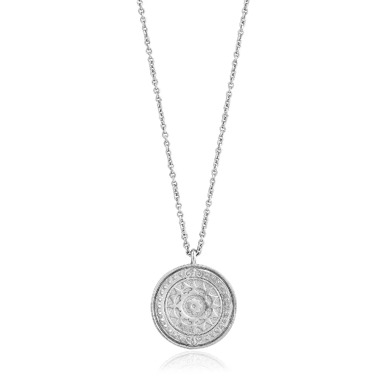 Silver Verginia Sun Necklace