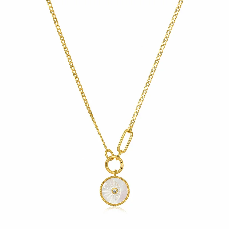 Eclipse Emblem Gold Necklace